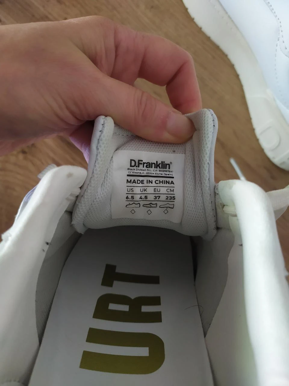D.Franklin Baskets blanches à plateforme EU 37 Chaussures épaisses décontractées – photo 12